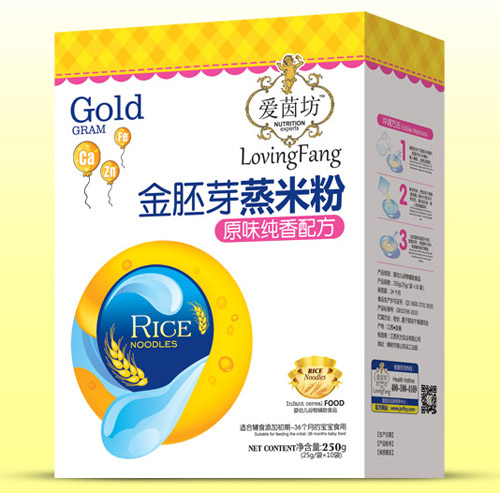 爱茵坊原味纯香金胚芽蒸米粉盒装