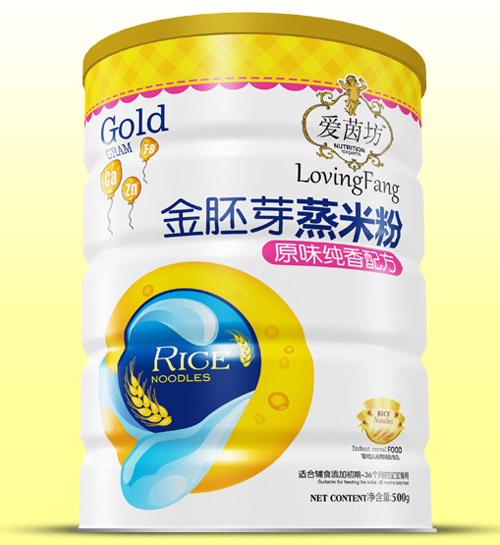 爱茵坊原味纯香金胚芽蒸米粉铁听