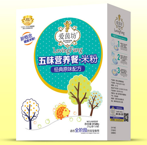 爱茵坊经典原味五味营养餐米粉盒装
