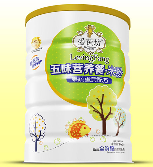 爱茵坊果蔬蛋黄五味营养餐米粉铁听