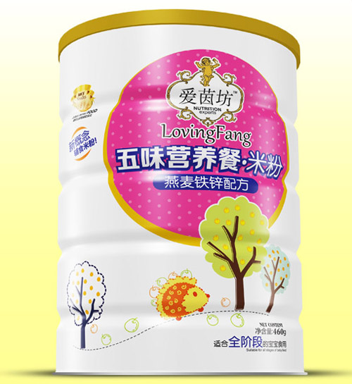 爱茵坊燕麦铁锌五味营养餐米粉铁听