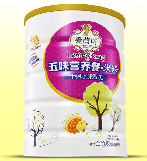 爱茵坊什锦水果五味营养餐米粉铁听