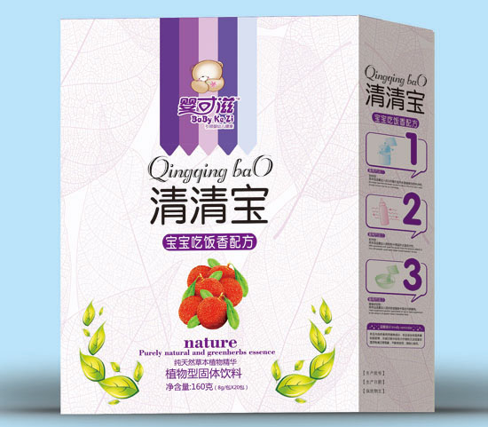 婴可滋宝宝吃饭香优畅清清宝盒装