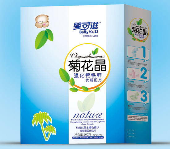 婴可滋强化钙铁锌优畅菊花晶盒装