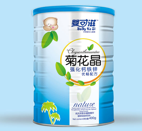 婴可滋强化钙铁锌优畅菊花晶听装