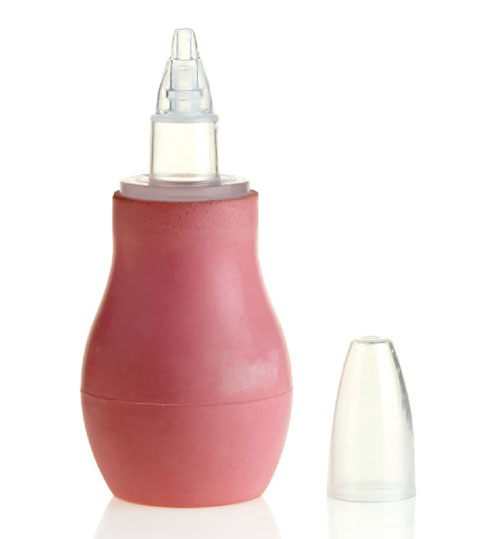 娃娃爱硅胶安全吸鼻器粉色