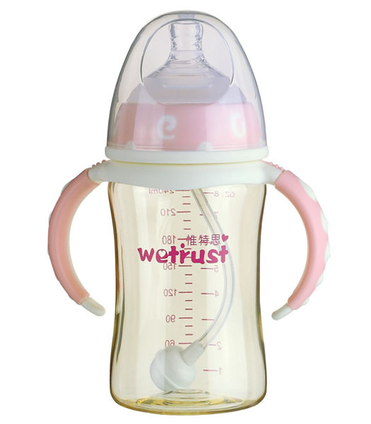 惟特思粉红标口PPSU奶瓶双色系列(240ml)