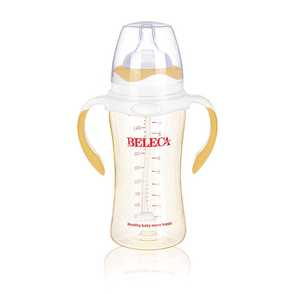 贝乐嘉黄色婴儿PP奶瓶270ml