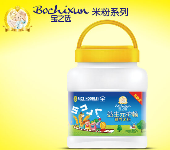 宝之选益生元护畅营养米粉800g桶装