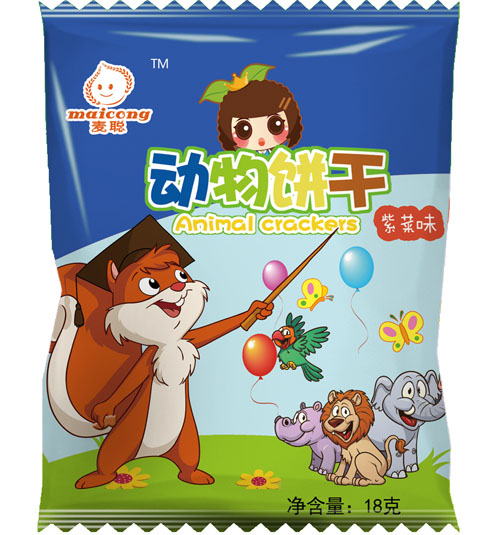 麦聪动物饼干紫菜味袋装