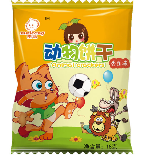 麦聪动物饼干香蕉味袋装