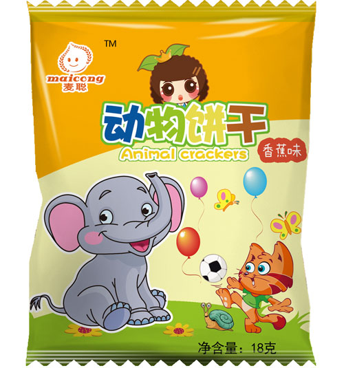 麦聪动物饼干香蕉味18克