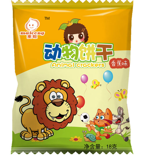 麦聪动物饼干香蕉味18g