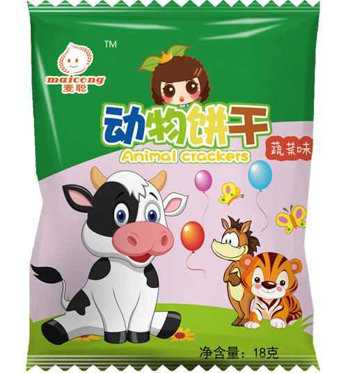 麦聪动物饼干蔬菜味袋装