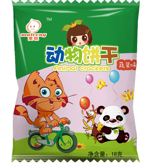 麦聪动物饼干蔬菜味18g