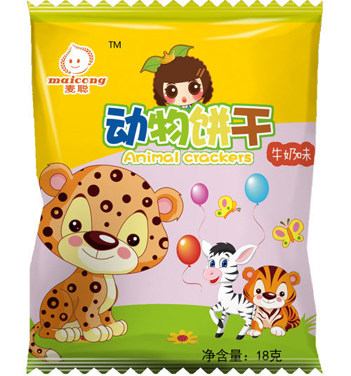 麦聪动物饼干牛奶味