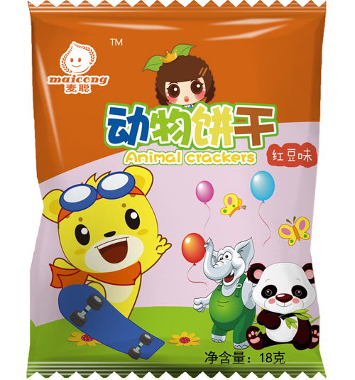 麦聪动物饼干红豆味