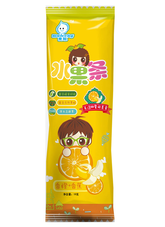 麦聪水果条香橙香蕉味