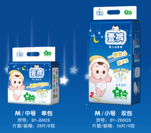 壹裤薄芯婴儿纸尿裤M码