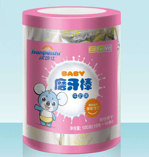 汉培仕磨牙棒牛奶味