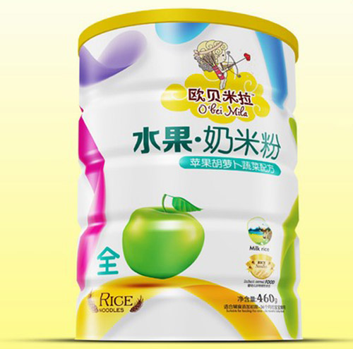 欧贝米拉苹果胡萝卜蔬菜奶米粉铁听
