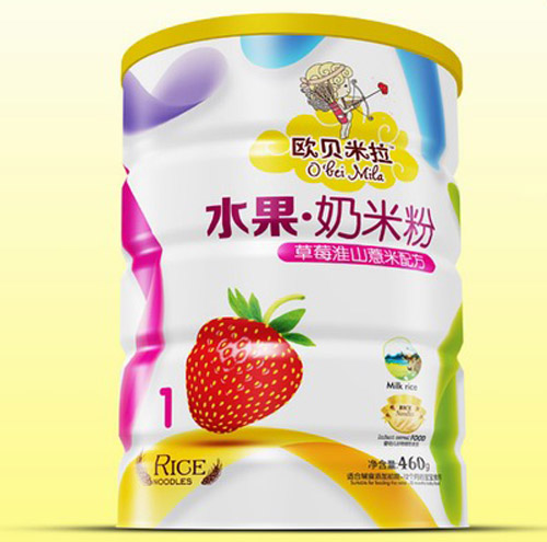 欧贝米拉草莓淮山薏米奶米粉铁听