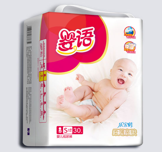 婴语柔薄亲肤婴儿纸尿裤S码30片