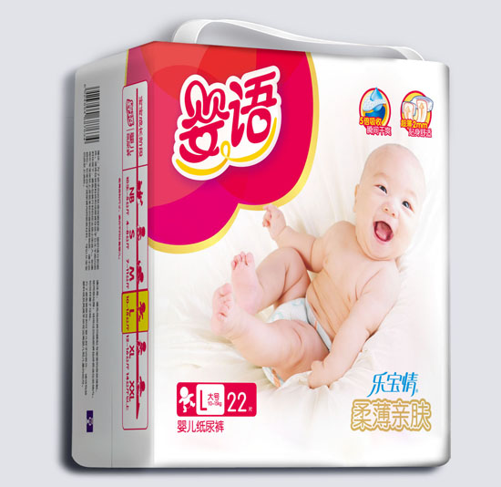 婴语柔薄亲肤婴儿纸尿裤L码20片