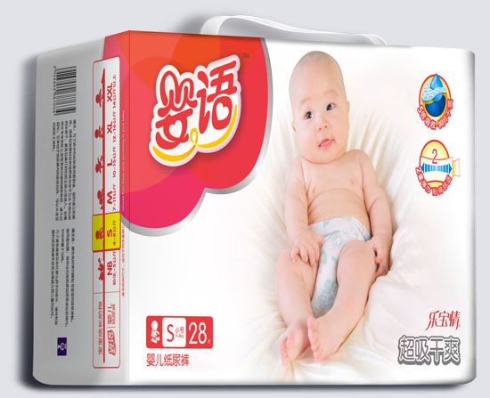 婴语超吸干爽婴儿纸尿裤S码28片