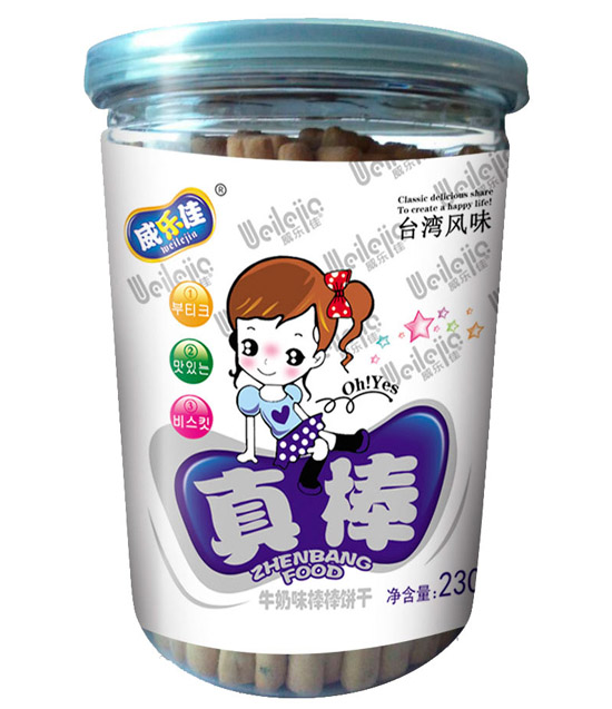 威乐佳牛奶味棒棒饼干