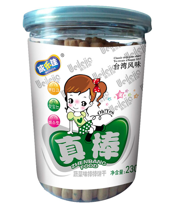 威乐佳蔬菜味棒棒饼干