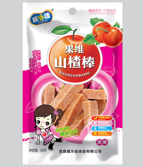 威乐佳果维山楂棒原果味