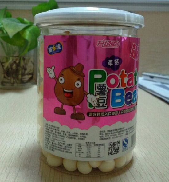 威乐佳小薯豆草莓味