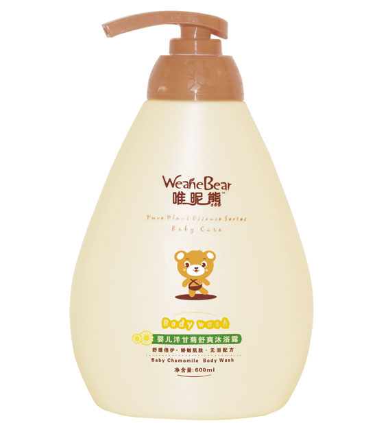 唯昵熊婴儿洋甘菊舒爽沐浴露600ml