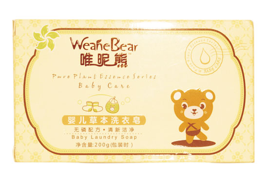 唯昵熊婴儿草本洗衣皂200g