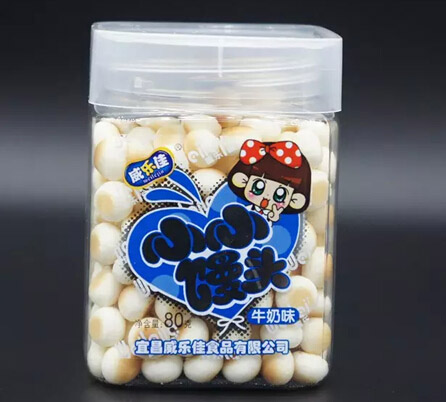 威乐佳牛奶味馒头80克