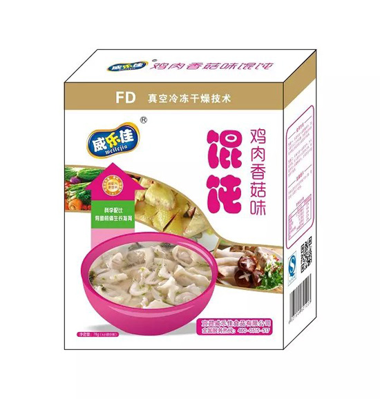 威乐佳鸡肉香菇味馄饨