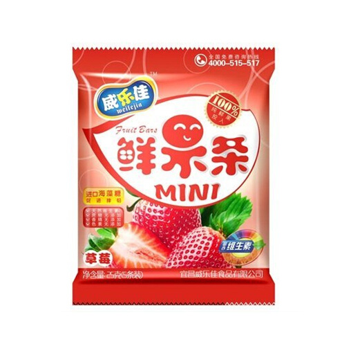 威乐佳草莓味鲜果条