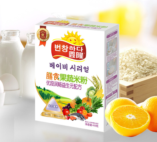 鑫隆优段润畅益生元配方膳食果蔬米粉