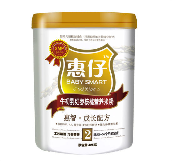 惠仔牛初乳红枣核桃营养米粉