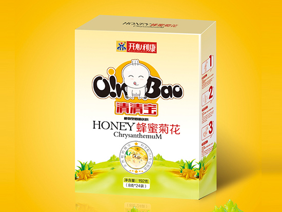 开心利康蜂蜜菊花清清宝盒装