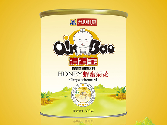 开心利康蜂蜜菊花清清宝听装