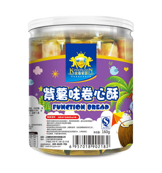 金盾爱婴紫薯味卷心酥