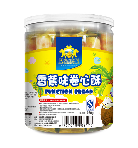金盾爱婴香蕉味卷心酥