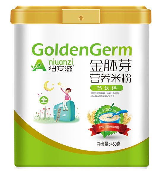 纽安滋钙铁锌金胚芽营养米粉