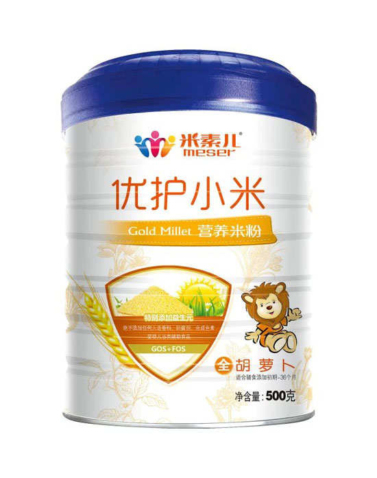 米素儿胡萝卜优护小米营养米粉