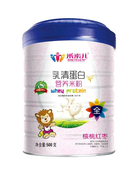 米素儿核桃红枣乳清蛋白营养米粉