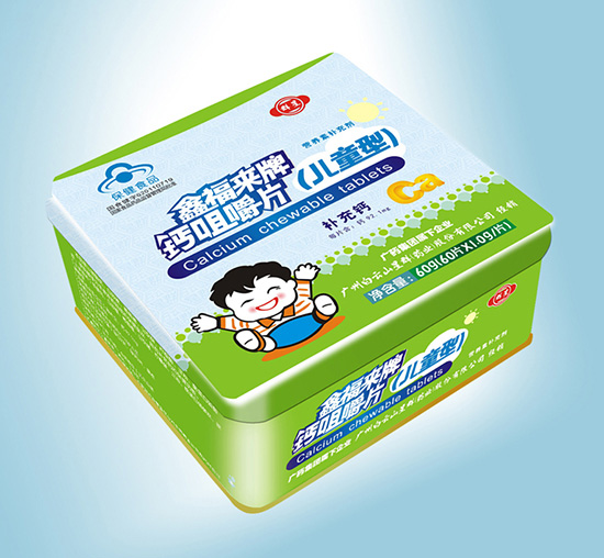 群星鑫福来牌 钙咀嚼片（儿童型）铁盒