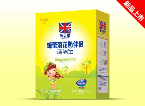 英贝臣清清宝盒装蜂蜜菊花奶伴侣