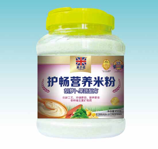英贝臣胡萝卜果蔬配方护肠米粉